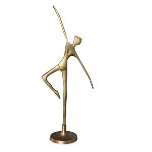 Graceful Mid-Century Modern MCM Brass Ballet Dancer Figurine | A Timeless Gift